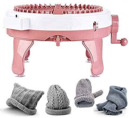 il cappello fatto a mano del maglione della sciarpa della lana di 48 aghi della macchina per maglieria del cilindro del telaio fatto a mano della lana colpisce con forza i bambini adulti AR pigra